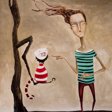 Viento ventoso. Een project van Traditionele illustratie van Isabel García Montesinos - 04.09.2010