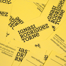 Ignasi Rodríguez Torné. Un projet de  de Tres Tipos Gráficos - 07.09.2010
