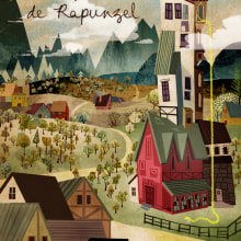 La Peluca de Rapunzel. Traditional illustration project by Eva Vázquez - 09.27.2010