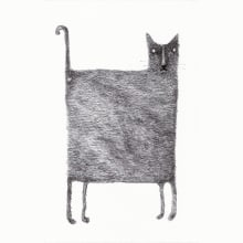 cuatro gatos. Traditional illustration project by Natalia Yanguas - 10.08.2010