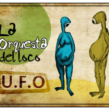 caratulas CD La Orquesta del Loco. Design, Traditional illustration, Advertising, and Music project by Salud - 10.13.2010