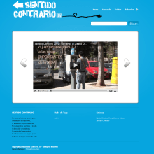 Sentido Contrario TV. Design project by dejaquesuene - 10.22.2010