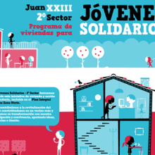 Jóvenes Solidarios. Design, Traditional illustration, and Advertising project by Héctor Delgado Ros - 10.25.2010