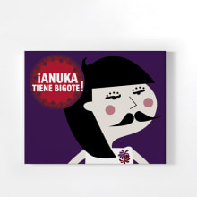 ¡Anuka tiene bigote!. Design, and Traditional illustration project by Fuen Salgueiro - 02.19.2010