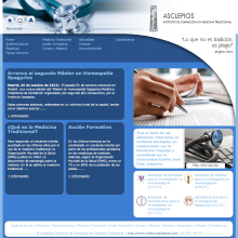 Instituto Asclepios. Un proyecto de Diseño y Programación de Adrian Cerezo - 03.11.2010