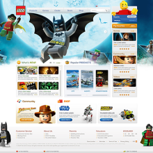 LEGO.com. Design, Advertising, and UX / UI project by Jose L Sebastian - 11.08.2010