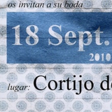 Invitación de Boda. Un proyecto de Diseño de Jorge de Guzmán - 22.11.2010