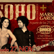 Soho - Diseño de flyers. Design, and Traditional illustration project by Blanca - 11.24.2010