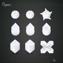 Paper icons. Un proyecto de Diseño e Ilustración tradicional de Laura Serra - 25.11.2010