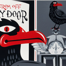 The Raven. Design, and Traditional illustration project by Rebombo estudio - 11.28.2010