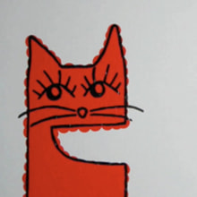Gato Stop Motion. Ilustração tradicional, e Motion Graphics projeto de violeta nogueras - 02.12.2010