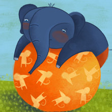 El Elefante y el Ratón. Traditional illustration project by Alejandra Fernández - 12.09.2010