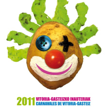 Propuesta Cartel Carnaval Vitoria-Gasteiz 2011. Design projeto de Raul Piñeiro Alvarez - 16.12.2010