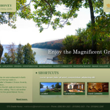 Website design for Manoir Hovey hotel. Design, and UX / UI project by Maximiliano Haag - 12.29.2010
