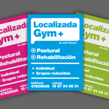 Flyers for gym. Design project by Maximiliano Haag - 12.29.2010