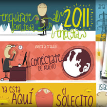 Calendario ECI 2011. Design, and Traditional illustration project by Fábrica de Mariposas - 01.02.2011