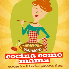 Cocina como mamá. Ilustração tradicional projeto de Jordi Borràs - 08.01.2011