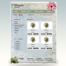 Diseño web floristería online. Design project by Sofía Cremades Mallén - 01.08.2011