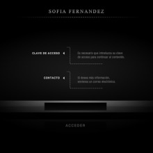 Sofía Fernández. Design, Advertising, and Programming project by bsualism - 01.10.2011