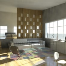 Algunos Interiores en 3D. Instalações, e 3D projeto de Evelyn Saenz Guijarro - 12.01.2011