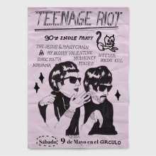 Teenage riot. Design e Ilustração tradicional projeto de Sara Marcos Mínguez - 25.01.2011