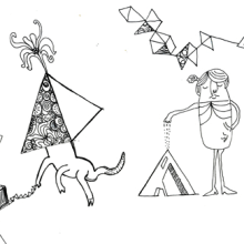 Lineas juguetonas. Un proyecto de Ilustración tradicional de Sara Fitta - 02.02.2011