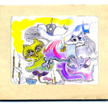 Lineas coloridas viajantes. Un proyecto de Ilustración tradicional de Sara Fitta - 02.02.2011
