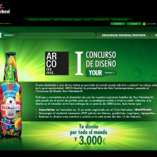 YourHeineken 2011 Concurso Arco. Design, Advertising, Programming & IT project by Beatriz Padilla - 02.07.2011