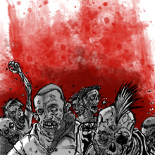 Suburban Zombies. Ilustração tradicional projeto de Ramon Gironès Diaz - 07.02.2011