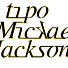 Tipo Mickael Jackson. Design, and Traditional illustration project by Marlés Carrillo - 02.08.2011