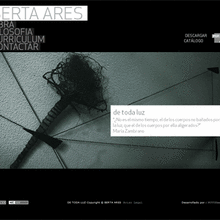 Berta Ares. Design, e Programação  projeto de Patricia García Rodríguez - 09.02.2011