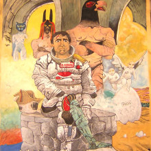 Mi Homenaje a Nikopol. Ilustração tradicional projeto de Fernando Russo - 23.02.2011