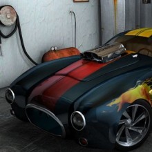 Hot-Rod. Design, and 3D project by Nelson Villarruel - 03.02.2011