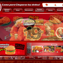 KFC Honduras. Design, Traditional illustration, Programming, and UX / UI project by Cesar Daniel Hernández - 03.10.2011