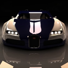 Bugatti Veyron. Design, Ilustração tradicional, Publicidade, e 3D projeto de Hector Serrano - 28.03.2011