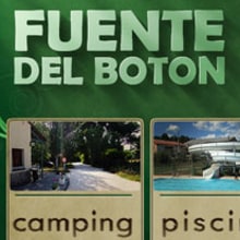 Web Camping Fuente del Botón. Design projeto de Daniel Martínez - 09.04.2011