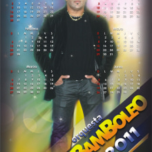 Calendario promocional orquesta Bamboleo (tiro y retiro).  projeto de Eduardo A. González - 11.04.2011