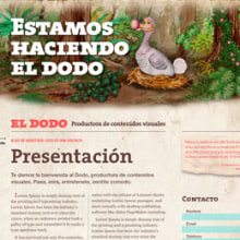 El Dodo · Productora de contenidos visuales. Design, Traditional illustration, and Programming project by Victoria Reguera - 04.13.2011