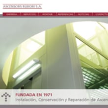 Web Ascensores Rubori. Design project by vanessa oliver pérez - 04.13.2011