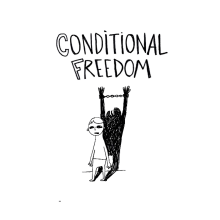 conditional freedom. Traditional illustration project by raquel valenzuela - 04.30.2011