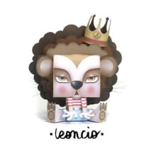 ·Leoncio· Paper Toy. Traditional illustration project by Raquel Sánchez Pros - 05.01.2011