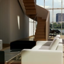 Apartamento Ixelles. 3D projeto de Atres-studio - 09.05.2011