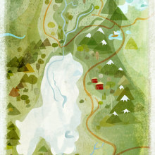 Mapa Melimoyu. Un proyecto de  de Fabián Rivas - 15.05.2011