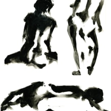 Motifs nus. Ilustração tradicional projeto de Laure Chassaing - 18.05.2011