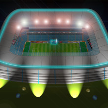 Estadio de football. Projekt z dziedziny Design, Trad, c, jna ilustracja,  Reklama i Fotografia użytkownika Damian Carlos Gerez - 06.06.2011