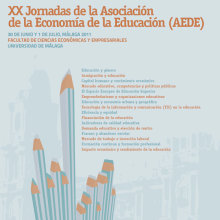 XX Jornadas Economía de la Educación. Design projeto de Antonio Morillas Peláez - 30.06.2011