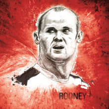 Wayne Rooney Free Work. Un proyecto de Ilustración tradicional de Xavier Gironès - 05.07.2011
