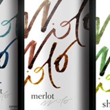 Calligraphic Wine Label. Design projeto de Ronaldo da Cruz - 06.07.2011