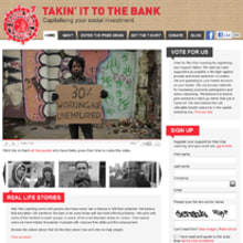 Takin' It To The Bank. Design, and Programming project by Caroline Elisa Haggerty - 07.07.2011