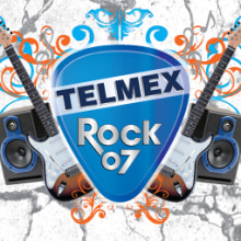Telmex Rock 07. Design, Traditional illustration, and Advertising project by Javier Robledo - 07.08.2011